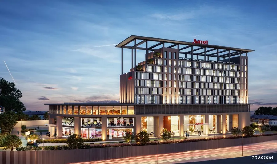 Marriott Hotel exterior, India